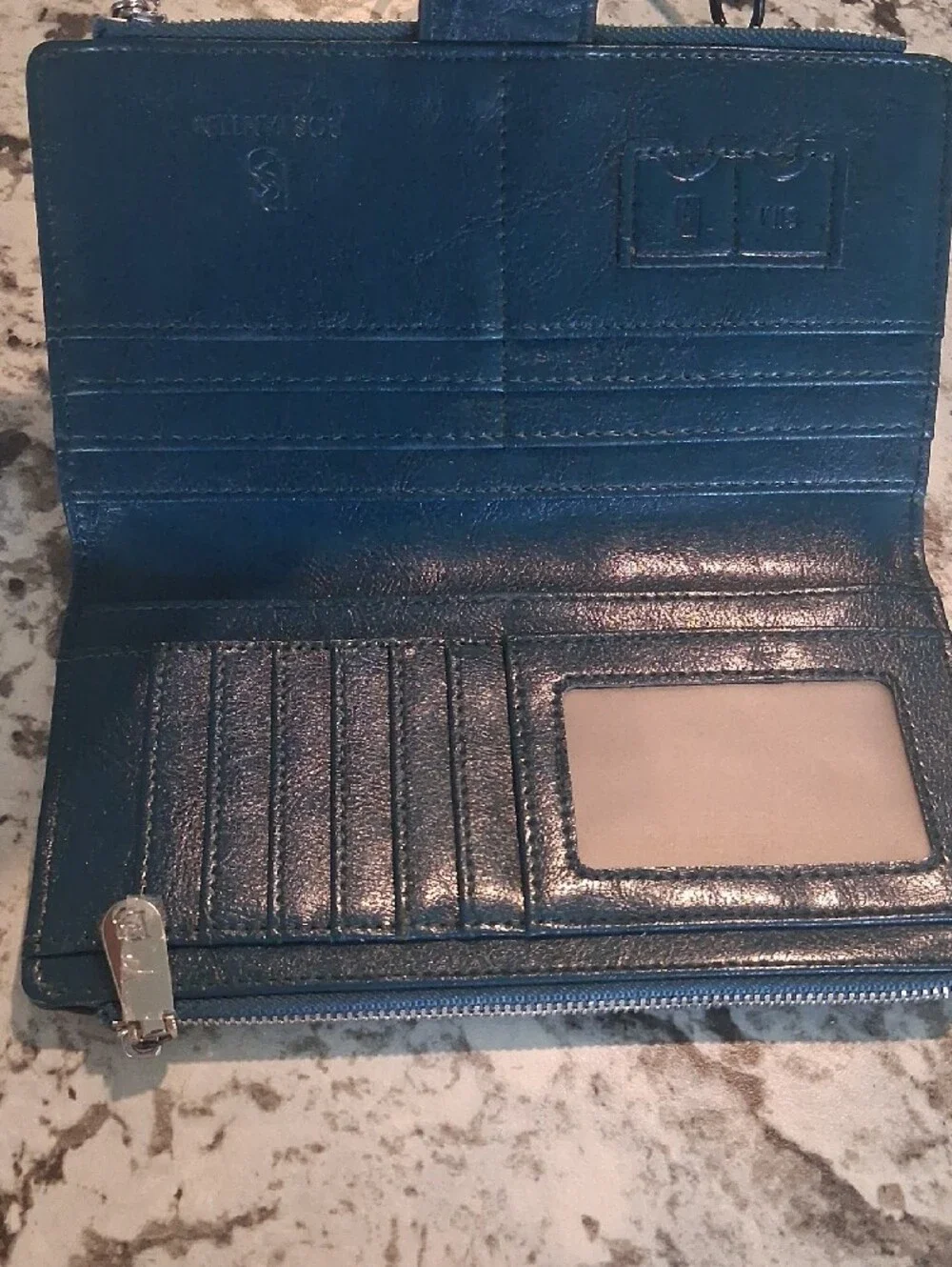 BostantenTeal Leather Wallet